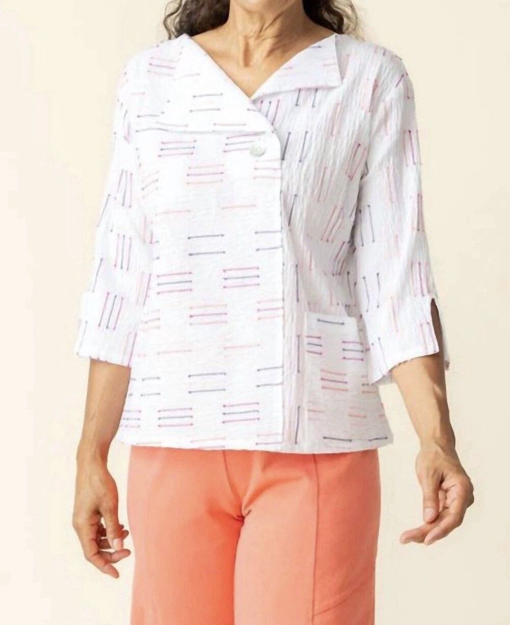 Habitat Rio Lima Weave Pullover Malibu Textured Top Shirt Large Lagenlook New